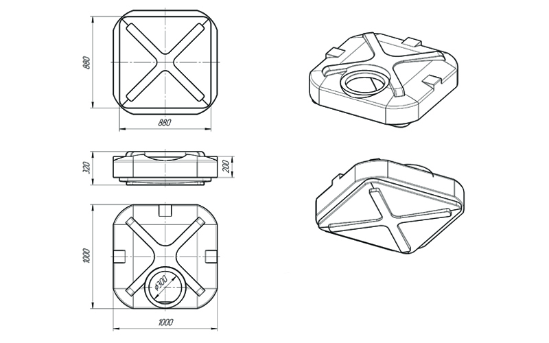 Бак для душа Росток купить в Воронеже