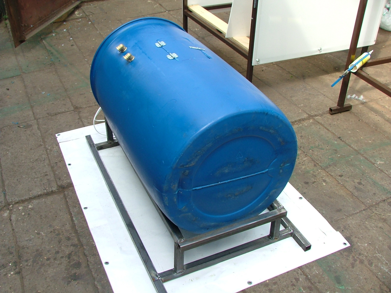 Бочка для летнего душа 227 литров с подогревом